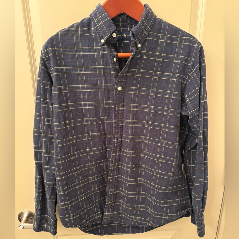 Ralph Lauren Tartan/Plaid Large Button Down Shirt